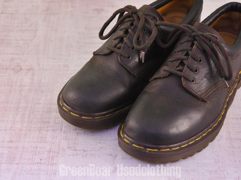 D176 イギリス製 Dr.Martens ビンテージ レディースシューズ 茶 5 24cm