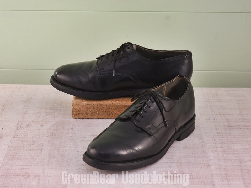 D182 USA製 ビンテージ ビジネスシューズ プレーントゥ 黒 メンズ 8E 26cm