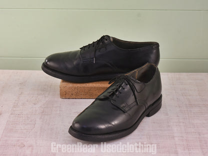 D182 USA製 ビンテージ ビジネスシューズ プレーントゥ 黒 メンズ 8E 26cm