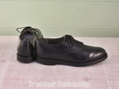 D182 USA製 ビンテージ ビジネスシューズ プレーントゥ 黒 メンズ 8E 26cm