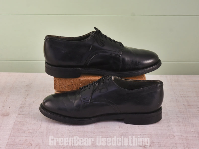D182 USA製 ビンテージ ビジネスシューズ プレーントゥ 黒 メンズ 8E 26cm