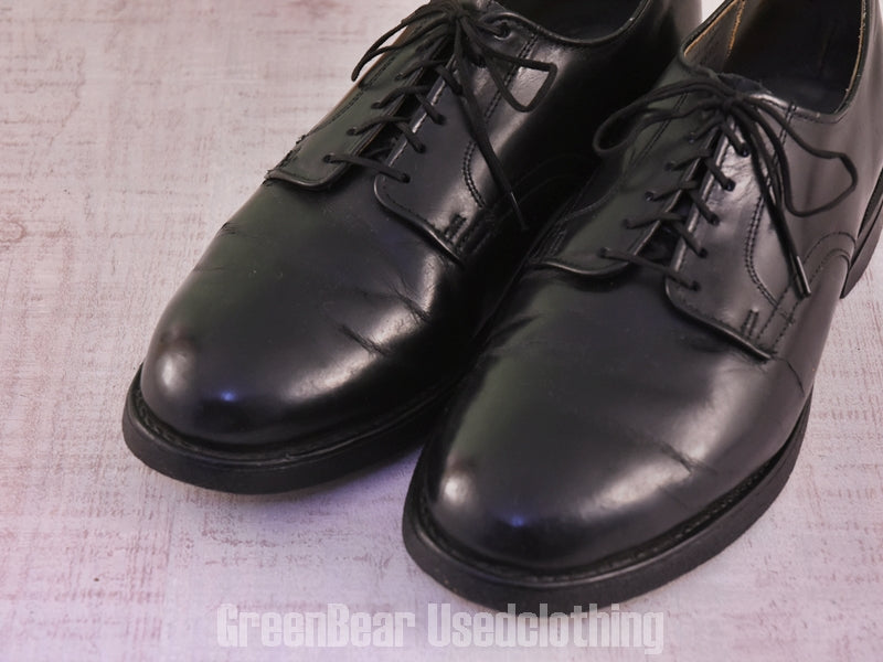 D182 USA製 ビンテージ ビジネスシューズ プレーントゥ 黒 メンズ 8E 26cm