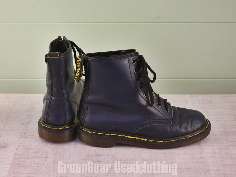 D192 イギリス製 Dr.Martens ビンテージ 8ホールブーツ 紺 レディース 5.5 23.5cm