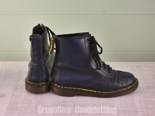D192 イギリス製 Dr.Martens ビンテージ 8ホールブーツ 紺 レディース 5.5 23.5cm