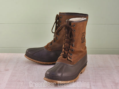D206 カナダ製 SOREL ビンテージ スノーブーツ 茶 メンズ 10 28cm