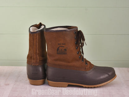 D206 カナダ製 SOREL ビンテージ スノーブーツ 茶 メンズ 10 28cm
