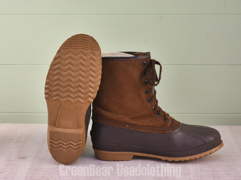 D206 カナダ製 SOREL ビンテージ スノーブーツ 茶 メンズ 10 28cm