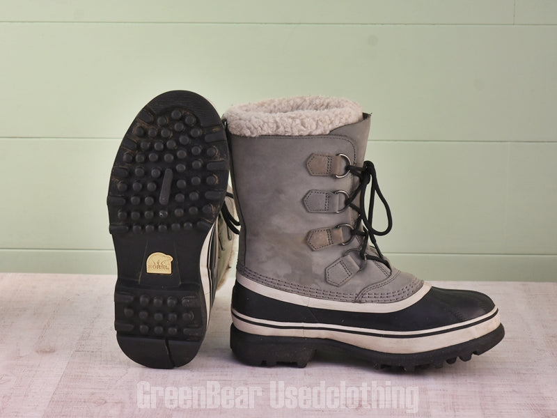 D207 レディース SOREL スノーブーツ グレー 24.5cm