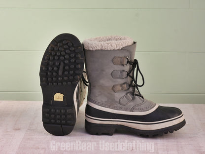 D207 レディース SOREL スノーブーツ グレー 24.5cm