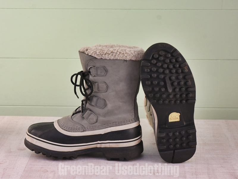D207 レディース SOREL スノーブーツ グレー 24.5cm