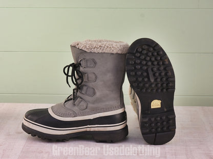 D207 レディース SOREL スノーブーツ グレー 24.5cm