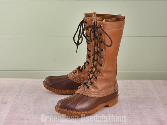 D208 USA製 L.L.Bean ビンテージ ビーンブーツ 茶 レディース 23.5～24cmくらい