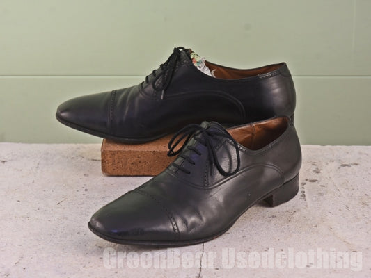 ビンテージ BALLY ビジネスシューズ ストレートチップ メンズ 黒 9.5D 27.5cm C105