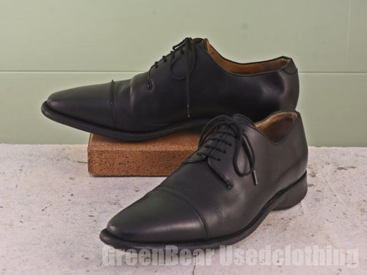 高級 BOWEN ビジネスシューズ ストレートチップ 黒 メンズ 26cmくらい C106