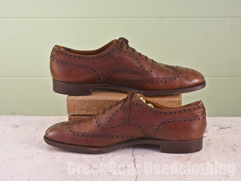 ビンテージ Church's ビジネスシューズ ウイングチップ 茶 メンズ 27～27.5cmくらい C110