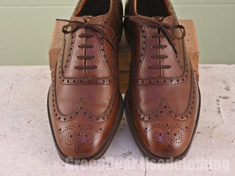 ビンテージ Church's ビジネスシューズ ウイングチップ 茶 メンズ 27～27.5cmくらい C110