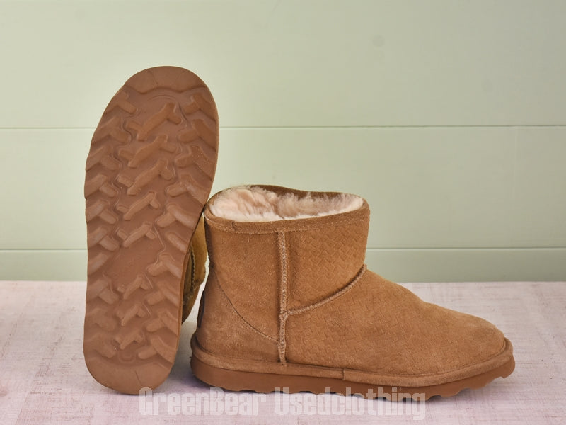 D249 メンズ BearPaw ムートンブーツ 茶 US11 EU42 JP28 26cm