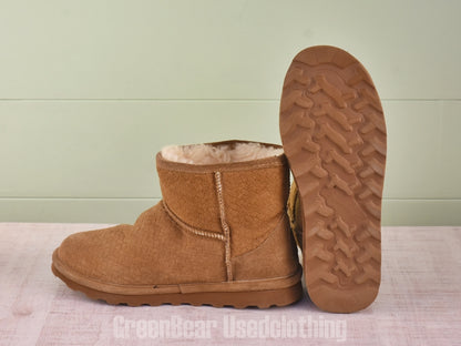 D249 メンズ BearPaw ムートンブーツ 茶 US11 EU42 JP28 26cm