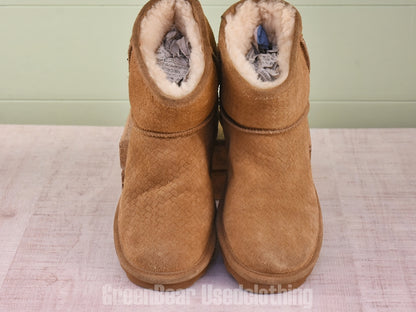 D249 メンズ BearPaw ムートンブーツ 茶 US11 EU42 JP28 26cm