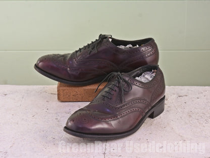 メンズ FLORSHEIM ビジネスシューズ ウイングチップ 茶 10D 28cm C142