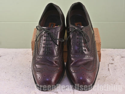 メンズ FLORSHEIM ビジネスシューズ ウイングチップ 茶 10D 28cm C142