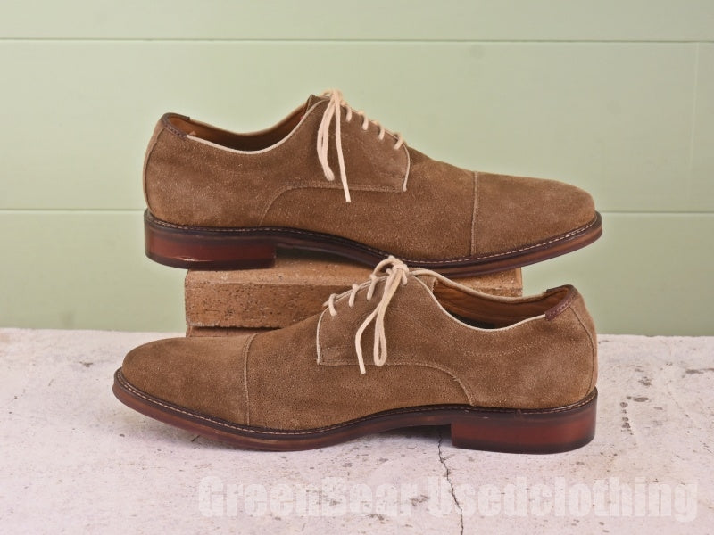 メンズ JOHNSTON&MURPHY ストレートチップシューズ  スウェード 茶 10.5M 28.5cm C157
