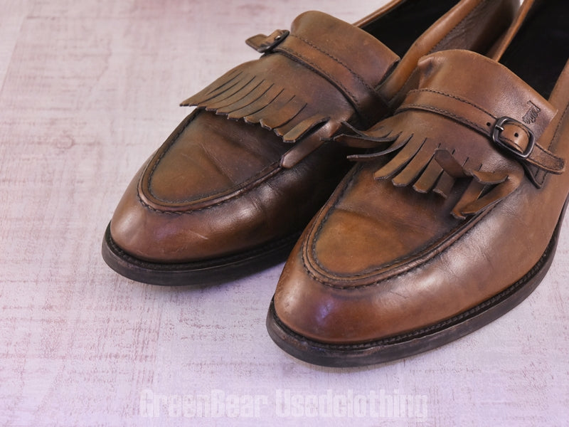 E485 イタリア製 TOD'S タッセルローファー 茶 メンズ 10.5 28.5cm