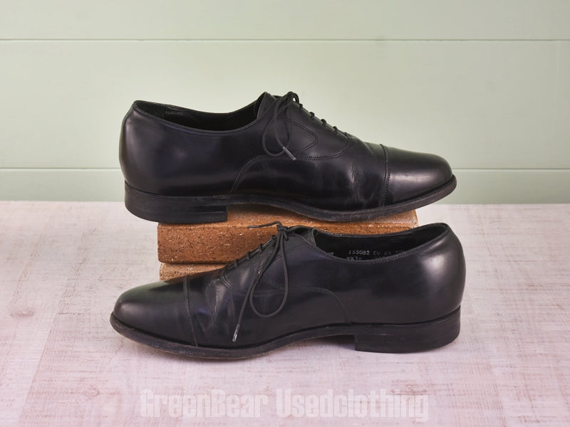 E487 USA製 FLORSHEIM ビンテージ ストレートチップシューズ 黒 メンズ 9.5EEE 27.5cm