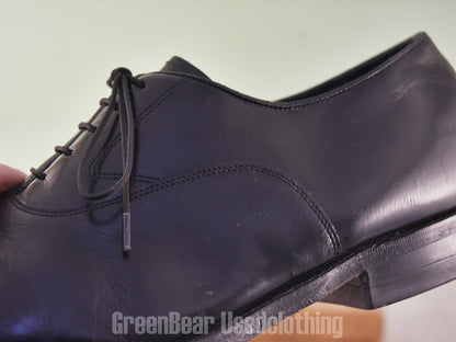 E487 USA製 FLORSHEIM ビンテージ ストレートチップシューズ 黒 メンズ 9.5EEE 27.5cm