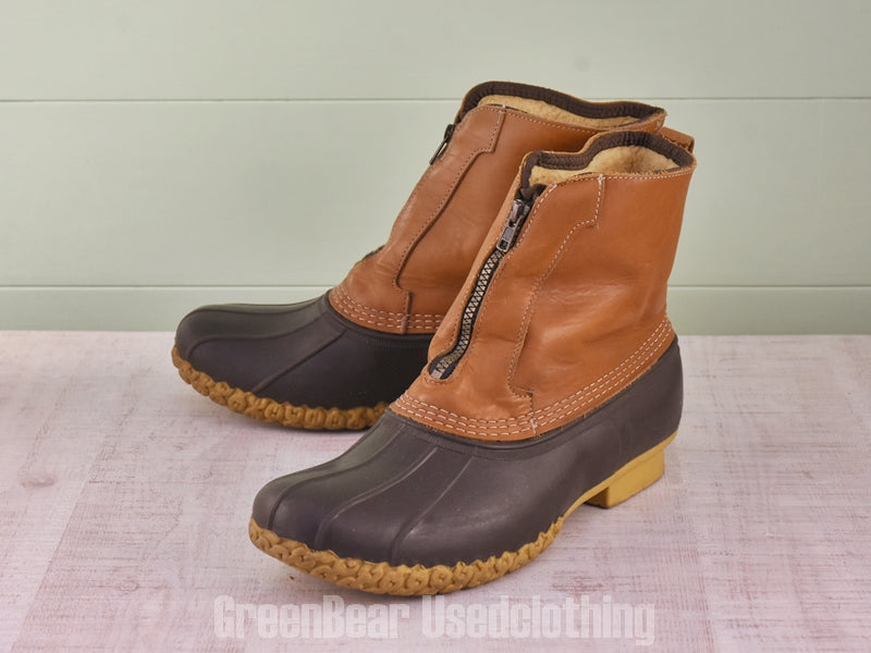E499 USA製 L.L.Bean ビーンブーツ インナーボア ワイズ太め 茶 メンズ 11W 29cm