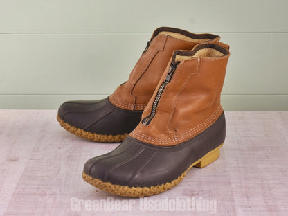 E499 USA製 L.L.Bean ビーンブーツ インナーボア ワイズ太め 茶 メンズ 11W 29cm