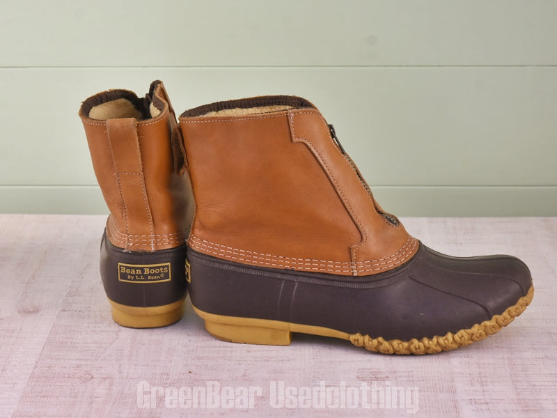E499 USA製 L.L.Bean ビーンブーツ インナーボア ワイズ太め 茶 メンズ 11W 29cm