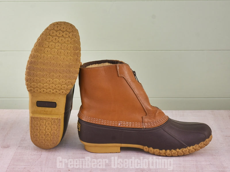 E499 USA製 L.L.Bean ビーンブーツ インナーボア ワイズ太め 茶 メンズ 11W 29cm