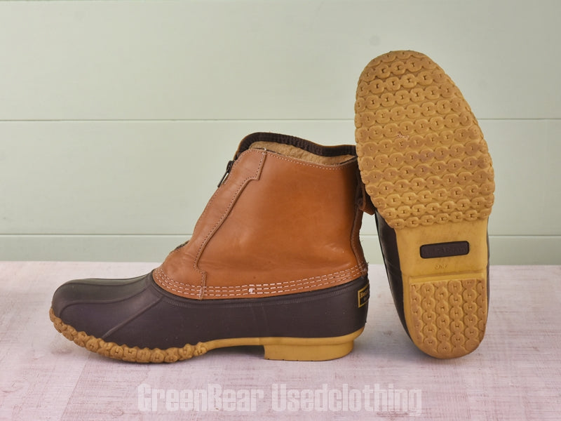 E499 USA製 L.L.Bean ビーンブーツ インナーボア ワイズ太め 茶 メンズ 11W 29cm