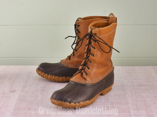 E501 USA製 L.L.Bean ビンテージ ビーンブーツ 茶 メンズ 10LM 28cm