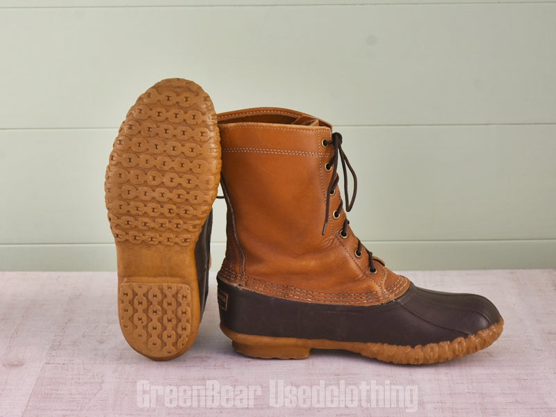 E501 USA製 L.L.Bean ビンテージ ビーンブーツ 茶 メンズ 10LM 28cm
