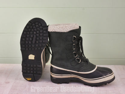 E502 メンズ SOREL スノーブーツ 黒っぽいグレー CM26.5 26.5cm
