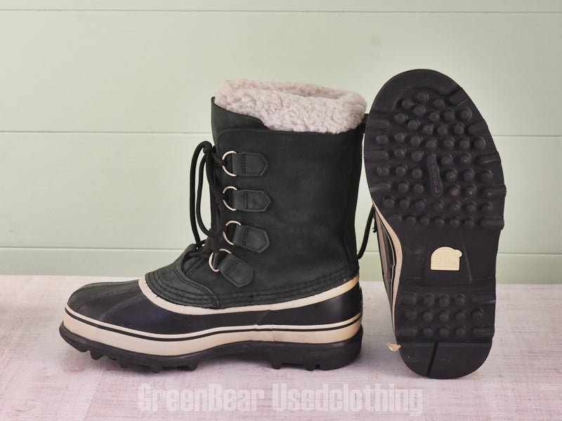 E502 メンズ SOREL スノーブーツ 黒っぽいグレー CM26.5 26.5cm
