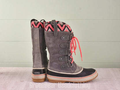 E503 メンズ SOREL スノーブーツ グレー 40 26cm