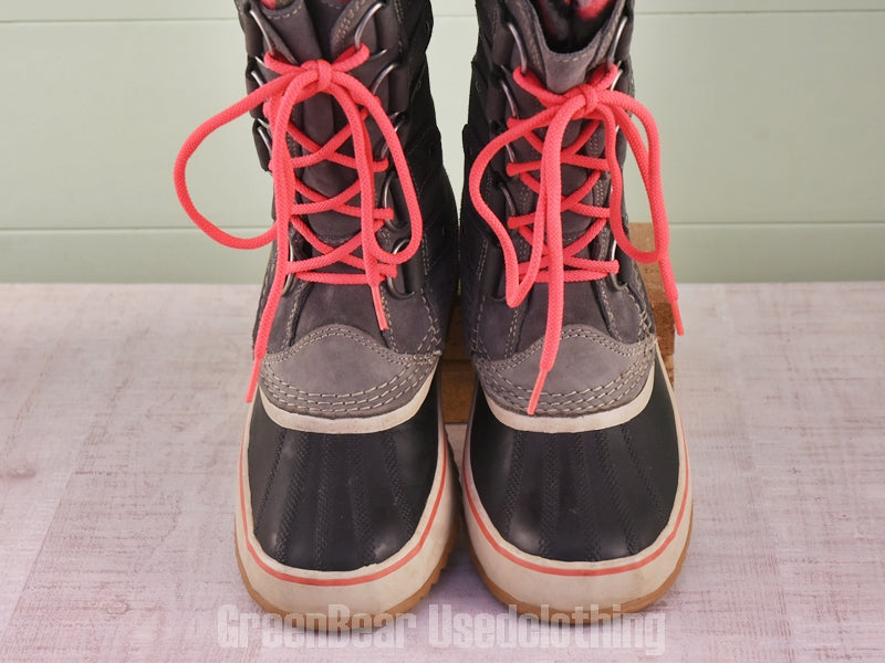 E503 メンズ SOREL スノーブーツ グレー 40 26cm