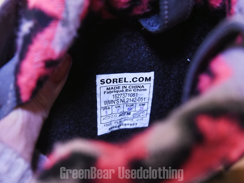 E503 メンズ SOREL スノーブーツ グレー 40 26cm
