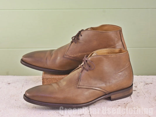 メンズ Bexley チャッカブーツ 茶 46 28cm Z262