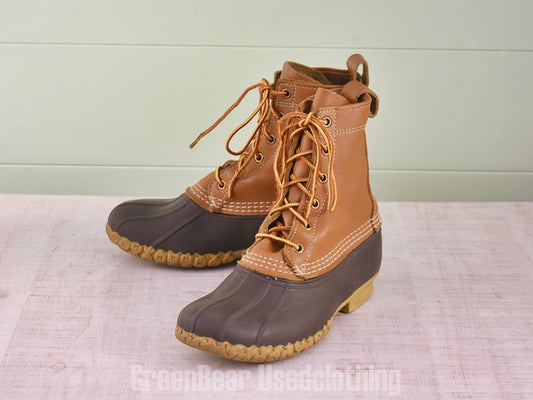 E523 USA製 L.L.Bean ビーンブーツ 茶 レディース 24cmくらい