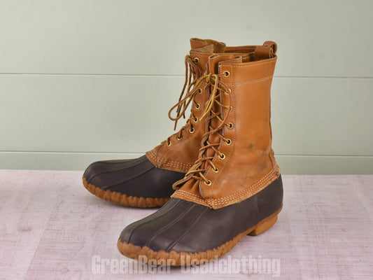 E525 USA製 L.L.Bean ビンテージ ビーンブーツ 茶 メンズ 10GM 28cm