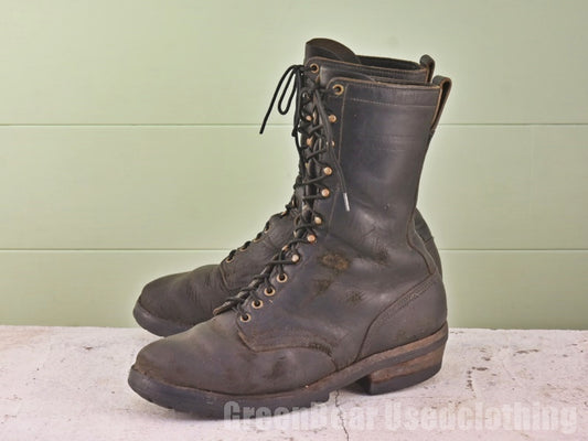 USA製 HATHORN BOOT ビンテージ ロガーブーツ 黒 メンズ 11B 29cm Z273