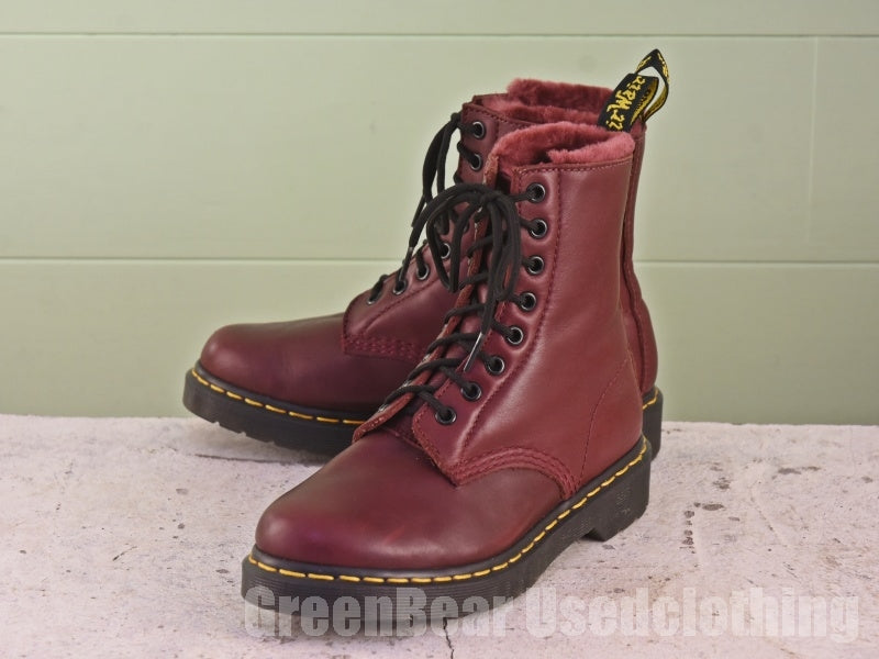 レディース Dr.Martens 8ホールブーツ インナーボア エンジ 37 23.5cm C197