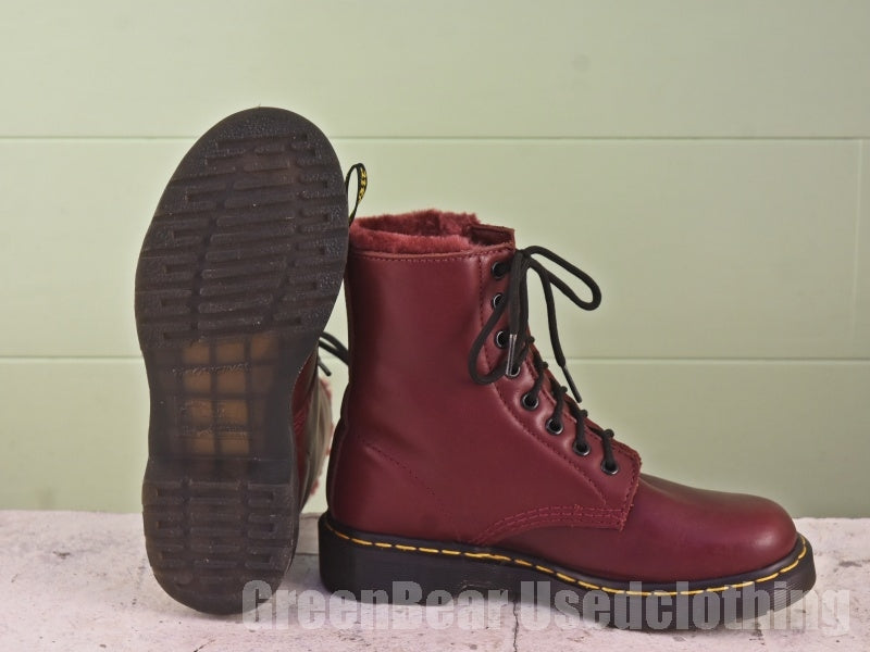 レディース Dr.Martens 8ホールブーツ インナーボア エンジ 37 23.5cm C197