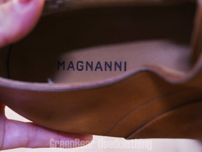 E536 高級 MAGNANNI ストレートチップシューズ 茶 メンズ 13M 31cm