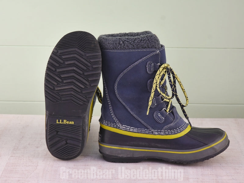 E538 レディース キッズ L.L.Bean ビーンブーツ 青系 kid's4 22.5cm