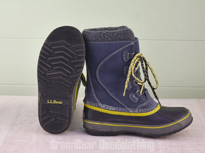 E538 レディース キッズ L.L.Bean ビーンブーツ 青系 kid's4 22.5cm